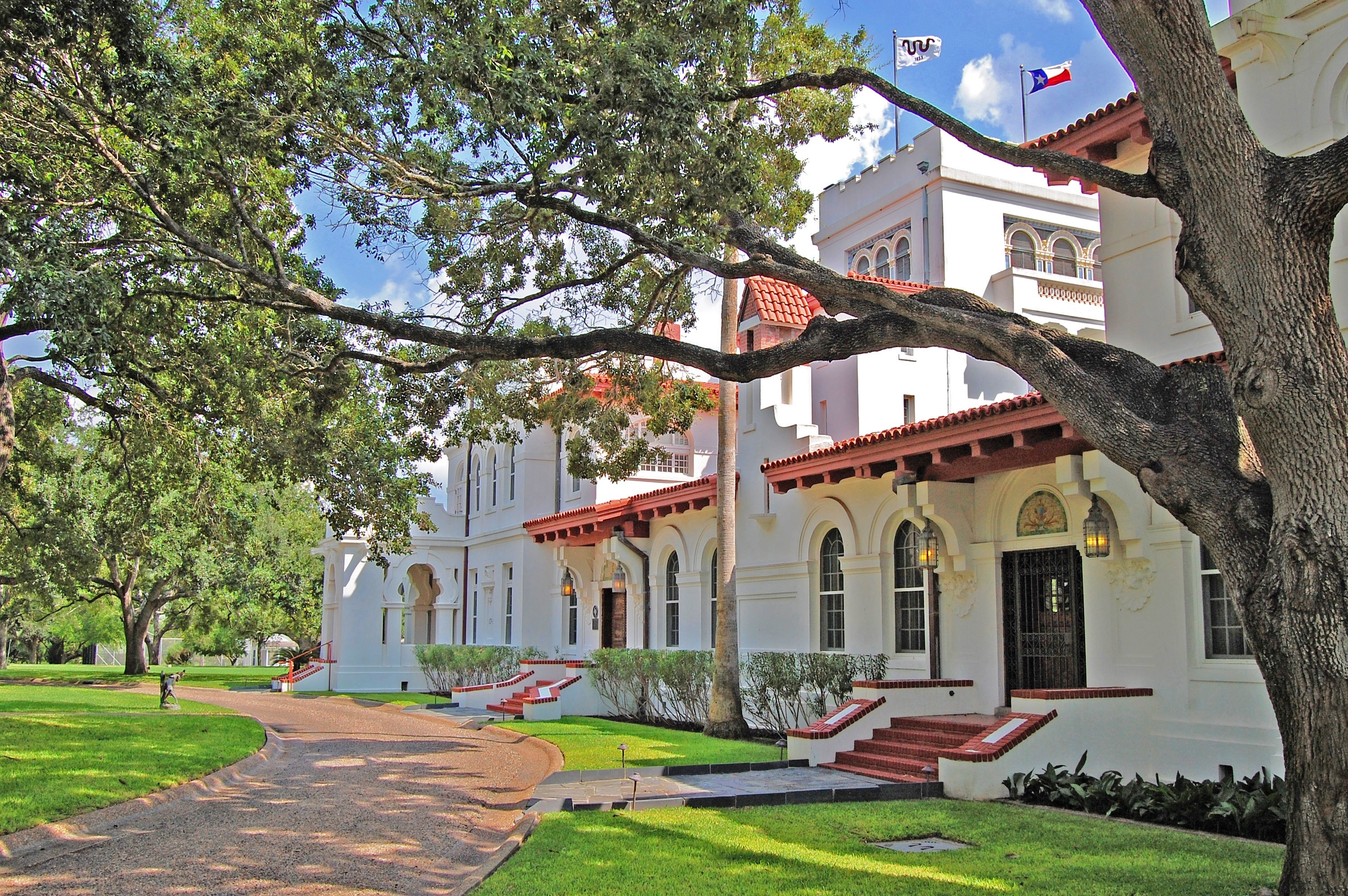 Main House photo with flags 9 14
